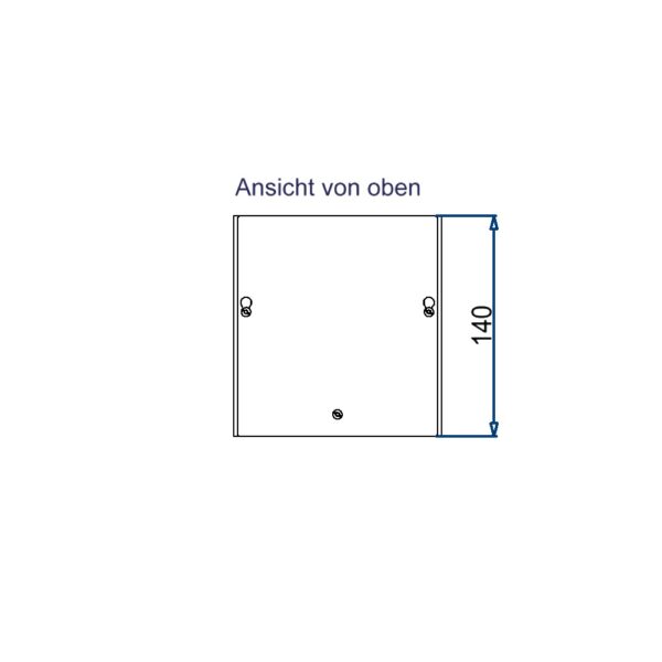 Produktbild MVT 150 120 RAL9016  -  Aufputz Medienverteiler für 12 Keystone (19.4mm Ausschnitt)